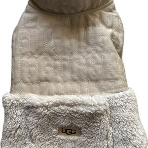 UGG Cream Quilted Pet Jacket